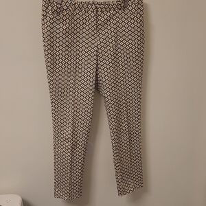 Worthington Geometric Pants in Yellow and Black Size 8